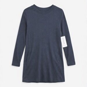 Athleta Balance Dress Long Sleeve Pockets Athleisure Black Size S‎